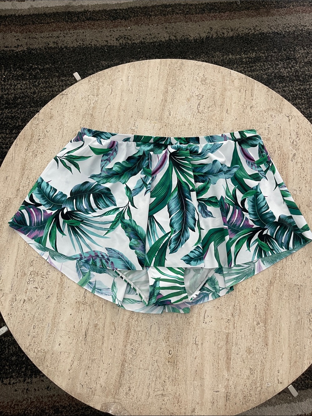 TORRID High-Rise High-Low Swim set Cropped Top & Skirt Brief Susie Tropical Zs 2 - Picture 14 of 16